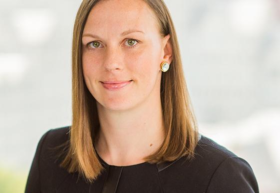 Portrait of Megan Aparicio, leadership advisor at Russell Reynolds Associates